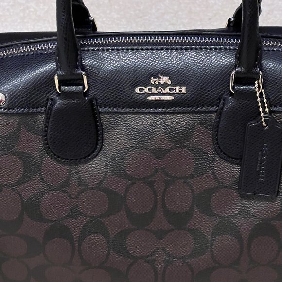 NWT - Coach Mini Bennett Satchel In Signature Canvas - Picture 3 of 9